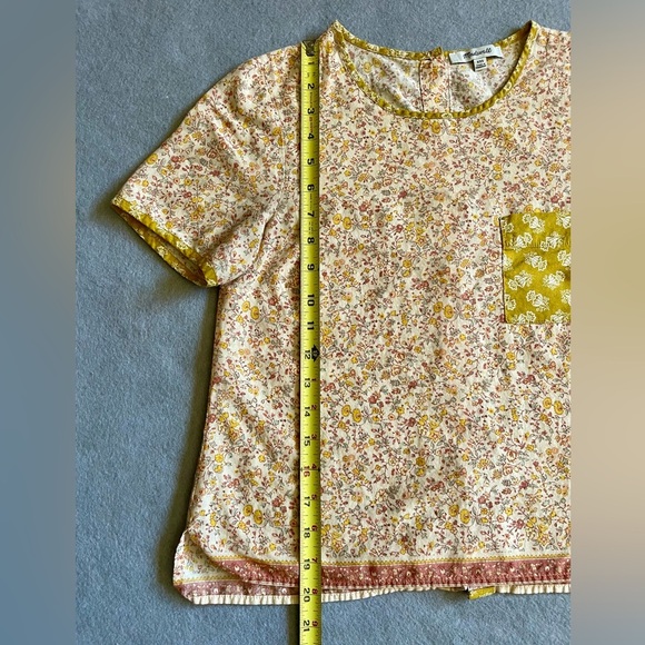 Madewell Women’s Blouse Floral Button Back Size 2XS Floral Print - Picture 5 of 6
